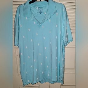 Tackle and Tides Men's  pineapple polo/golf shirt XL